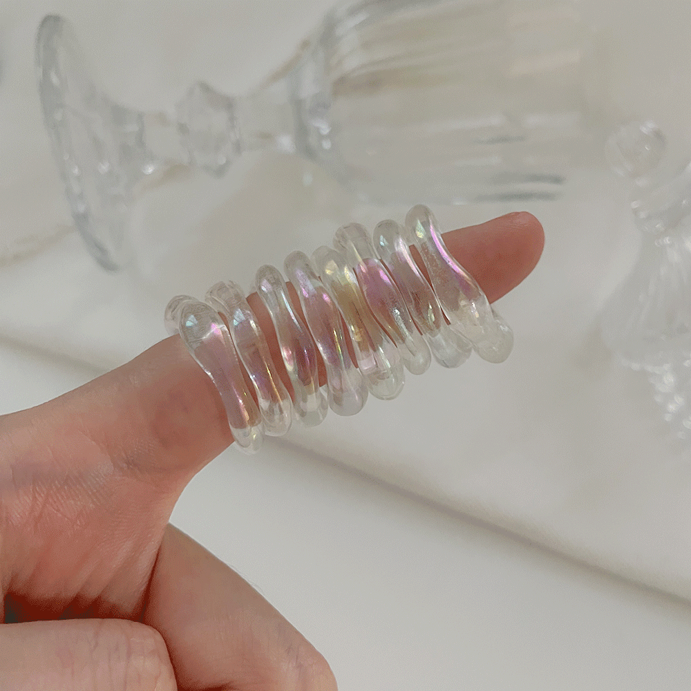귤팩토리[무배][1+1] 투명 호마이카 반지 2종 컬렉션